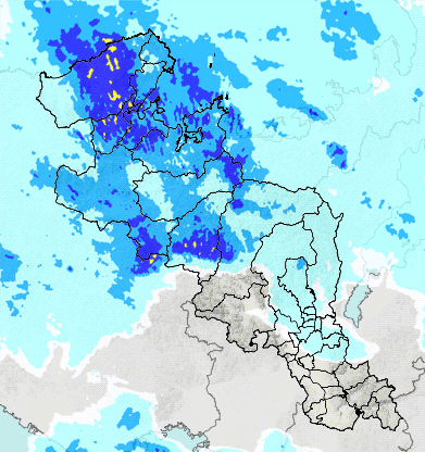 XRAIN雨量マップ