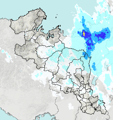 XRAIN雨量マップ